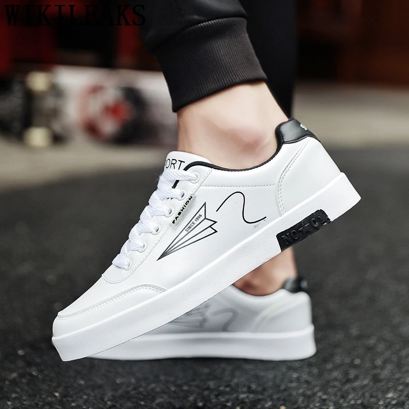 

Casual Leather Shoes Men Luxury Brand Designer Shoes Men High Quality White Shoes Men Tenis Masculino Erkek Spor Ayakkabi Bona