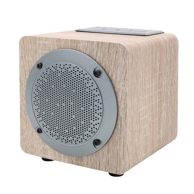 ZOP Деревянный беспроводной Bluetooth динамик Портативный hifi звуковая система 3D стерео музыка сабвуфер динамик s - Цвет: Beige