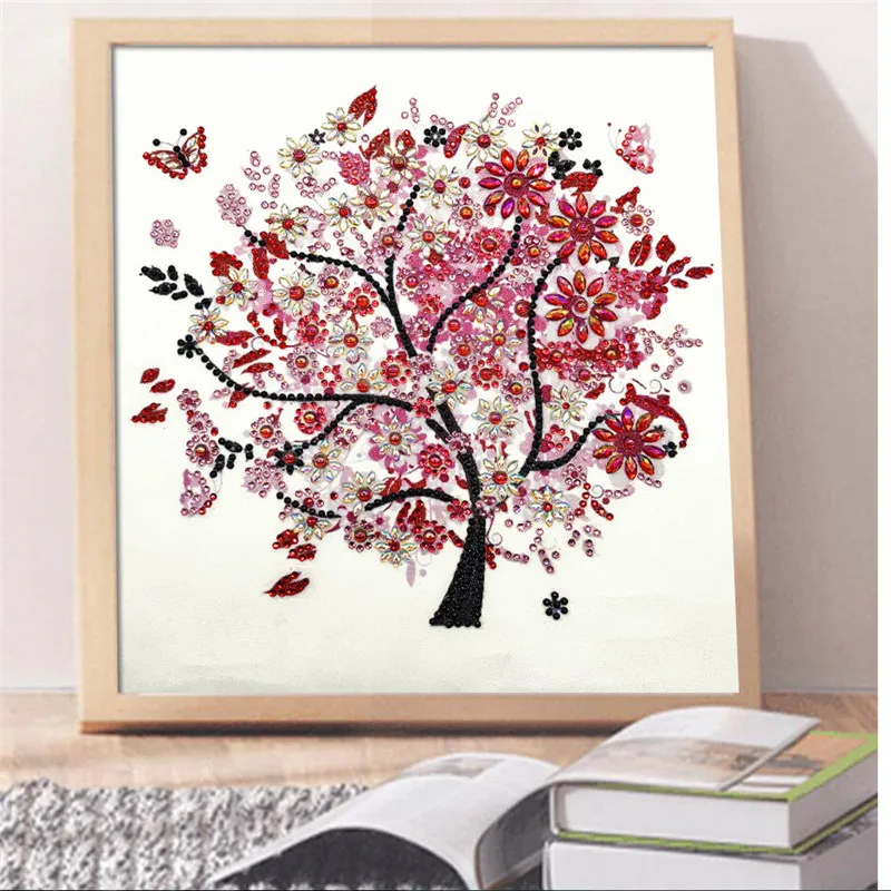 

Diamond Painting / Four Seasons Tree 5D DIY Special Shape Diamond Cross Stitch / Diamond Embroidery