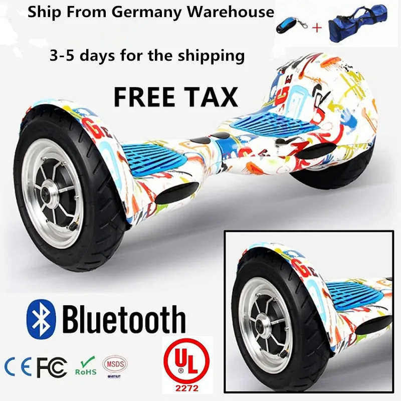 

10inch Big Wheels Balance Scooter Hoverboard giroskuter with Bluetooth