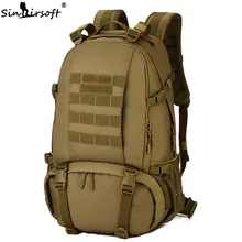 SINAIRSOFT Водонепроницаемый Нейлон Военная Тактика Рюкзак 40L Большой Емкости Мужчины 15 Дюймов Ноутбук Рюкзак Мешок Чайник Путешествия Поход S418