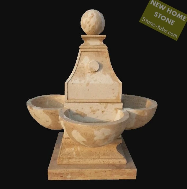 backyard water fountain beige limestone garden water fountain 2015 rome style simple shape nature limestone polished