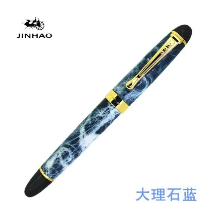 Jinhao X450 классический толстый корпус 1,0 мм изгиб перо каллиграфия ручка Высокое качество Металл перьевая ручка Роскошные чернила подарочные ручки для письма - Цвет: 18