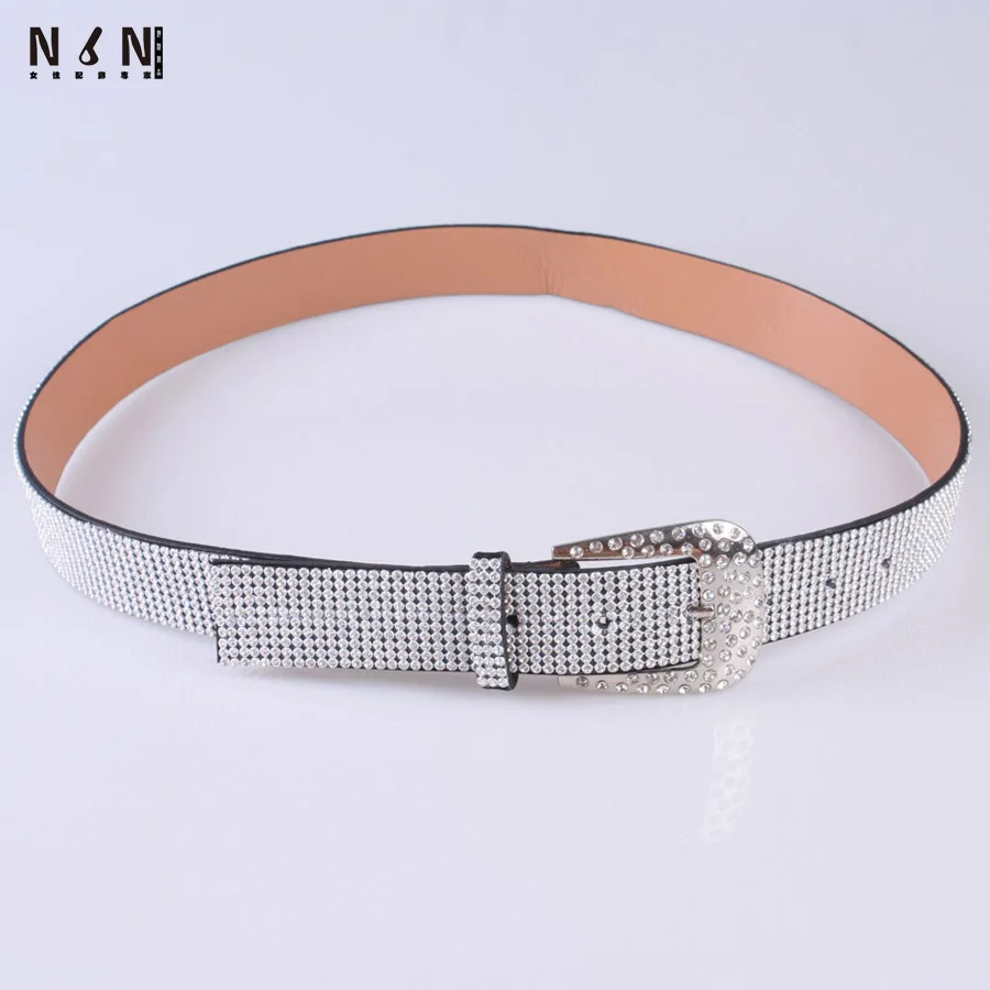 

Fashion super flash with diamond belt in Europe and the joker diamond inlaid with jeans belt, waist and women V113