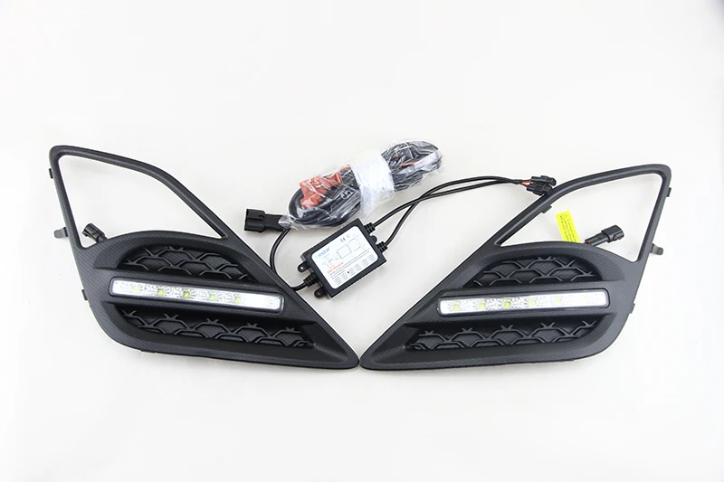 Fit Scion FR-S 13-16 для Subaru BRZ Led DRL Противотуманные ксеноновые лампы белого свечения дневные ходовые огни переднего бампера Автомобильные светодиодные лампы