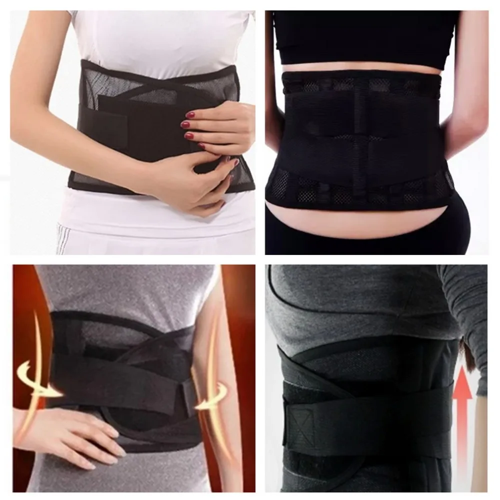 

2017 Waist Support Waist Protection Thin Breathable Mesh Lumbar Support Steel Plate Protection Belt for Sports Safety