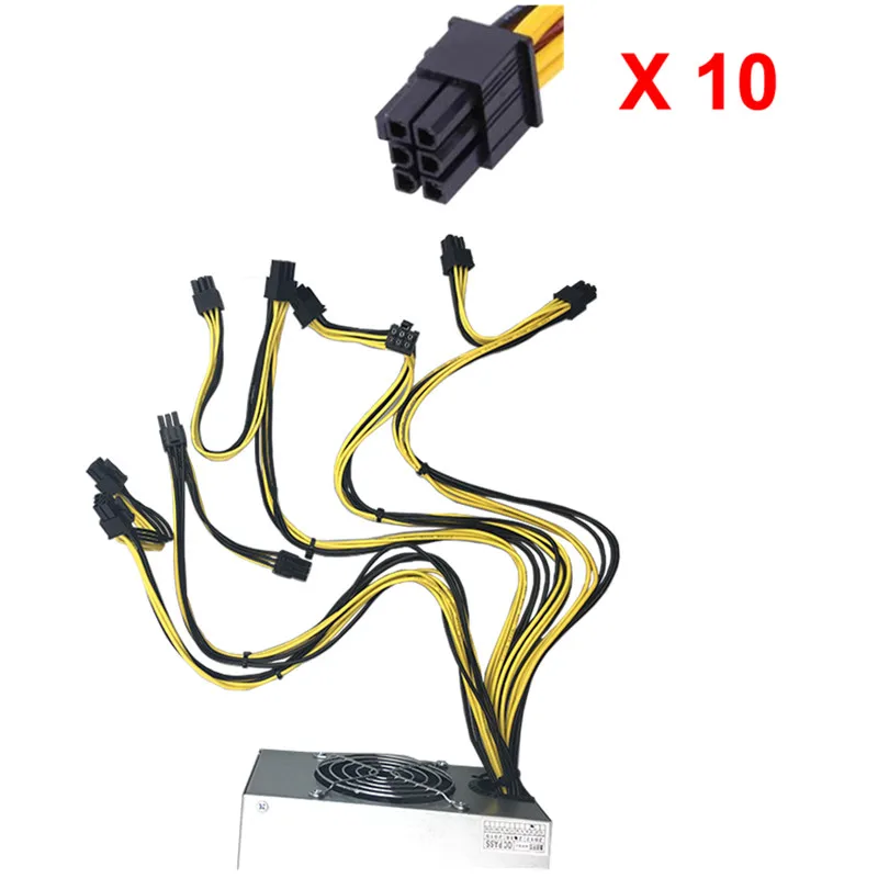 T.F.SKYWINDINTL 1600W PC Power Supply PSU Mining S9 S7 A8 A7 A6 A3 E9 T9 V9 D3 L3+ Antminer S9 Apw3 6 pin Ethereum Coin Bitcoin