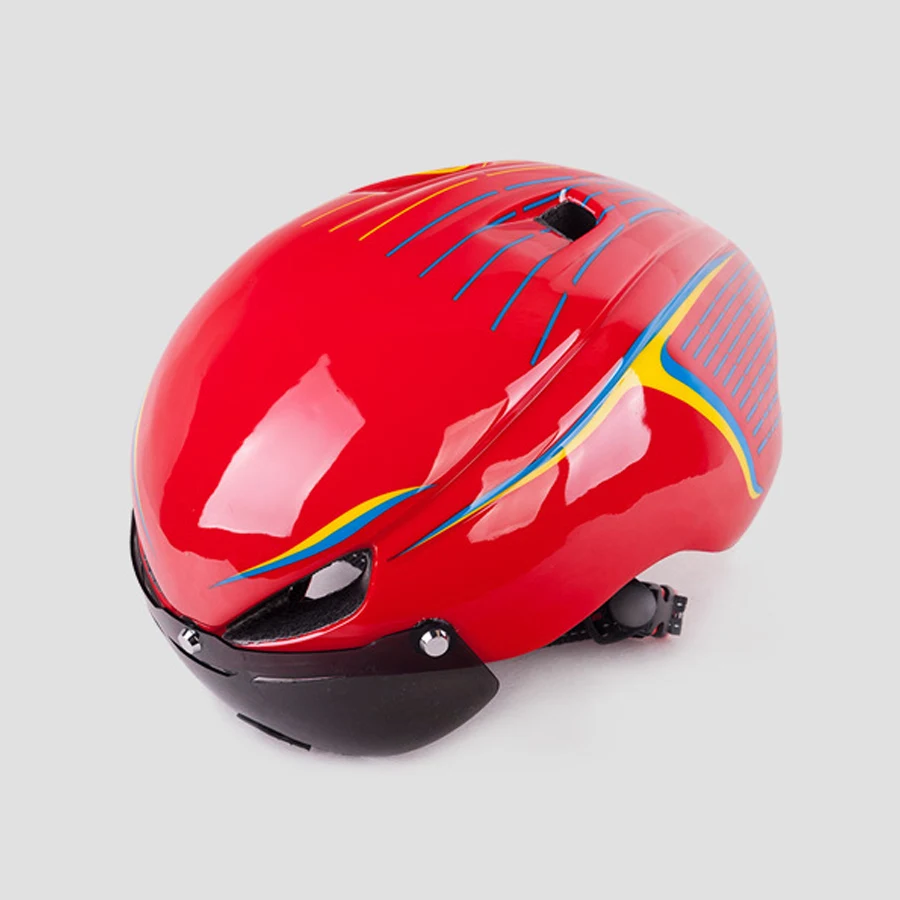 

Bicycle Helmet goggles red bull helmet Bike MTB Bike Windproof With Visor Integrally-molded racing Cycling Casco Ciclismo lenses
