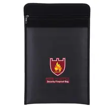 1 шт. двухсторонняя огнеупорная сумка огнеупорная водостойкая сумка для батареи LiPo Портативная Сумка для документов для денег многофункциональная защитная сумка