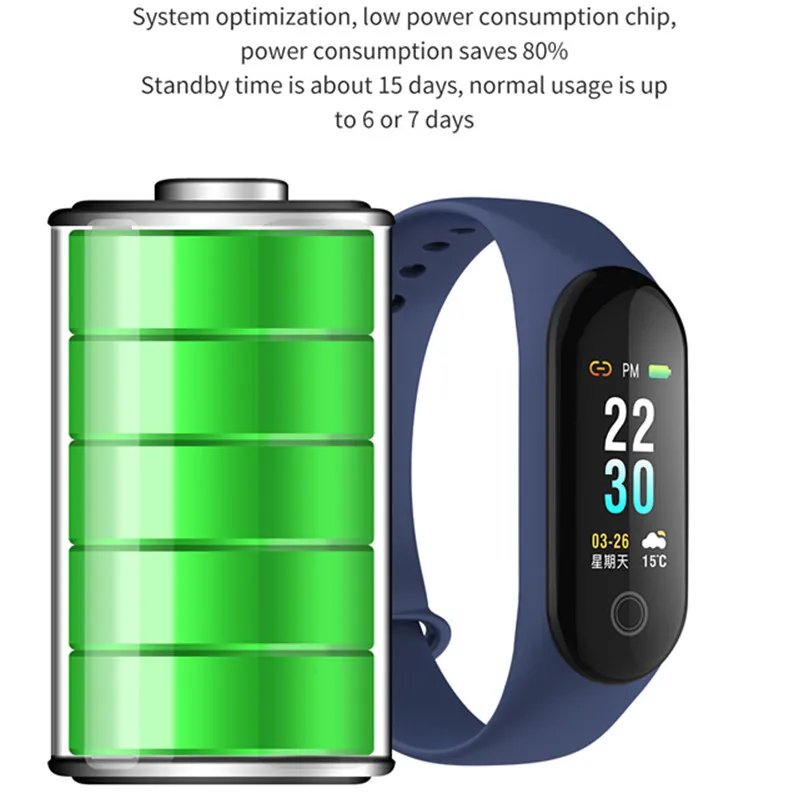 696 M30 для xiaomi mi band 3 умный Браслет IP67 браслет монитор сердечного ритма измерения