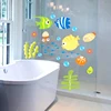 Bulles poissons stickers muraux enfant bébé chambre salle de bain mur autocollant pépinière dessin animé océan Animal étanche PVC maison bricolage décoration ► Photo 1/6