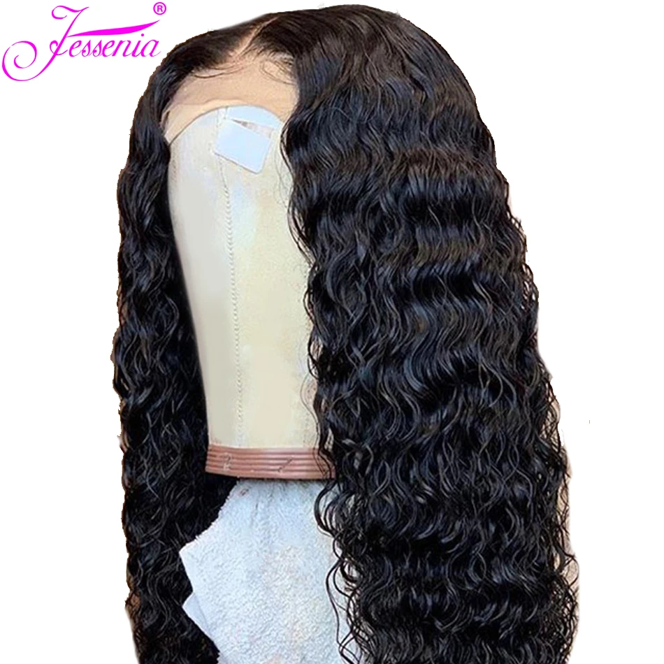 

Brazilian Deep Wave13*4 Lace Wigs Remy Hair 150% Density Pre-Plucked Natural Hairline With Baby Hair Human Hair Wigs
