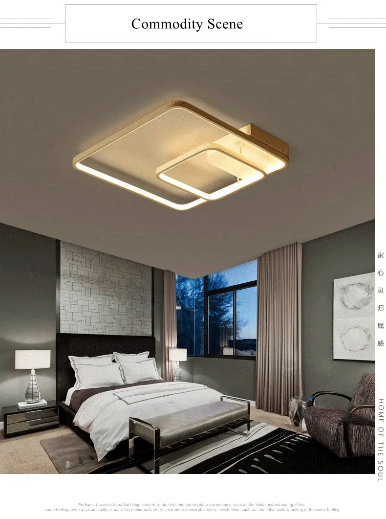 modern led ceiling lights for living room bedroom minimalist square ceiling lamp 3