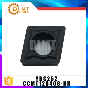 

10pcs/set CCMT 120408 promotional turning carbide inserts CCMT120408 HR YBC252 Internal Turning tool lathe cutter