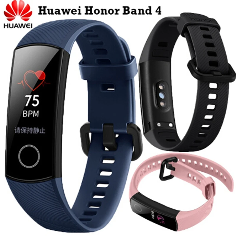 Newest Fitness Bracelet Original Huawei Honor Band 4 Smart Bracelet Amoled Color 0.95\