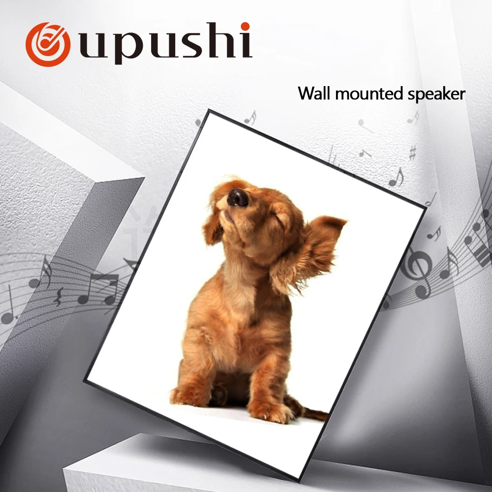 

oupushi p2 Wall frame sound wall speaker to Background music system used for Hotel Restaurant and Family
