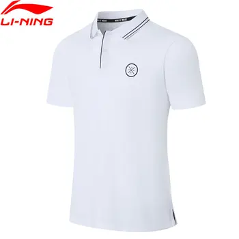 

(Break Code)Li-Ning Men Wade Polo Shirt Breathable 96% Cotton 4% Spandex LiNing li ning Sports T-shirts Tops APLP067 MTP499