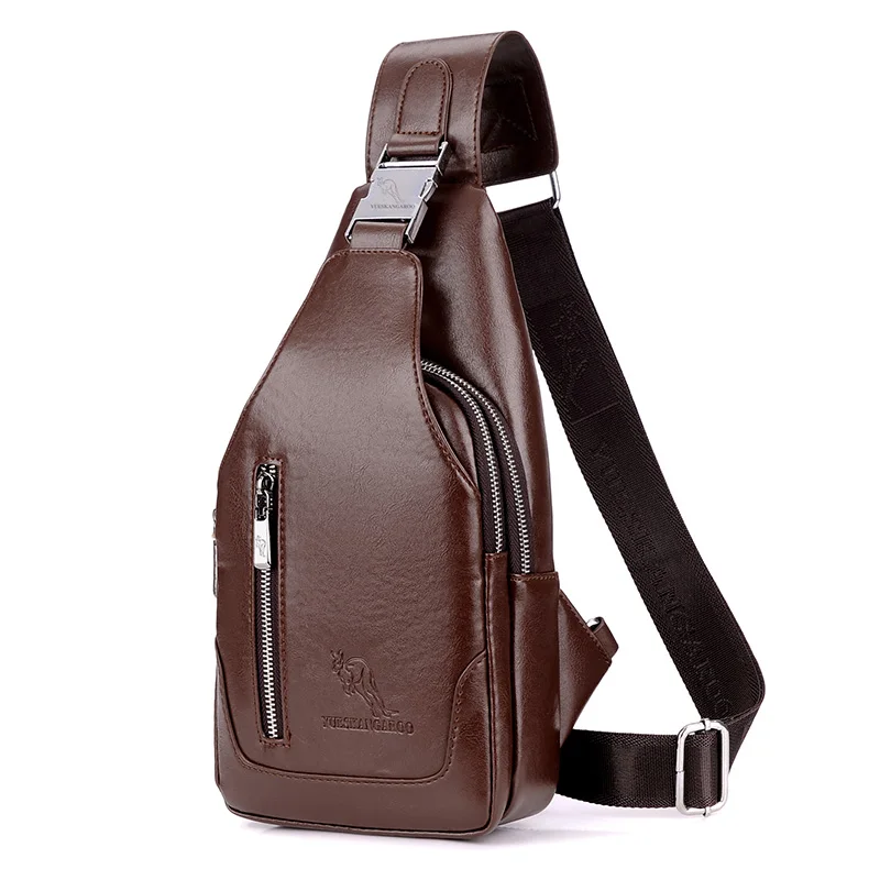 Летняя мужская нагрудная сумка с одним ремнем, сумки на плечо, кожаные мужские дорожные сумки через плечо, винтажная нагрудная сумка, деловая сумка-мессенджер