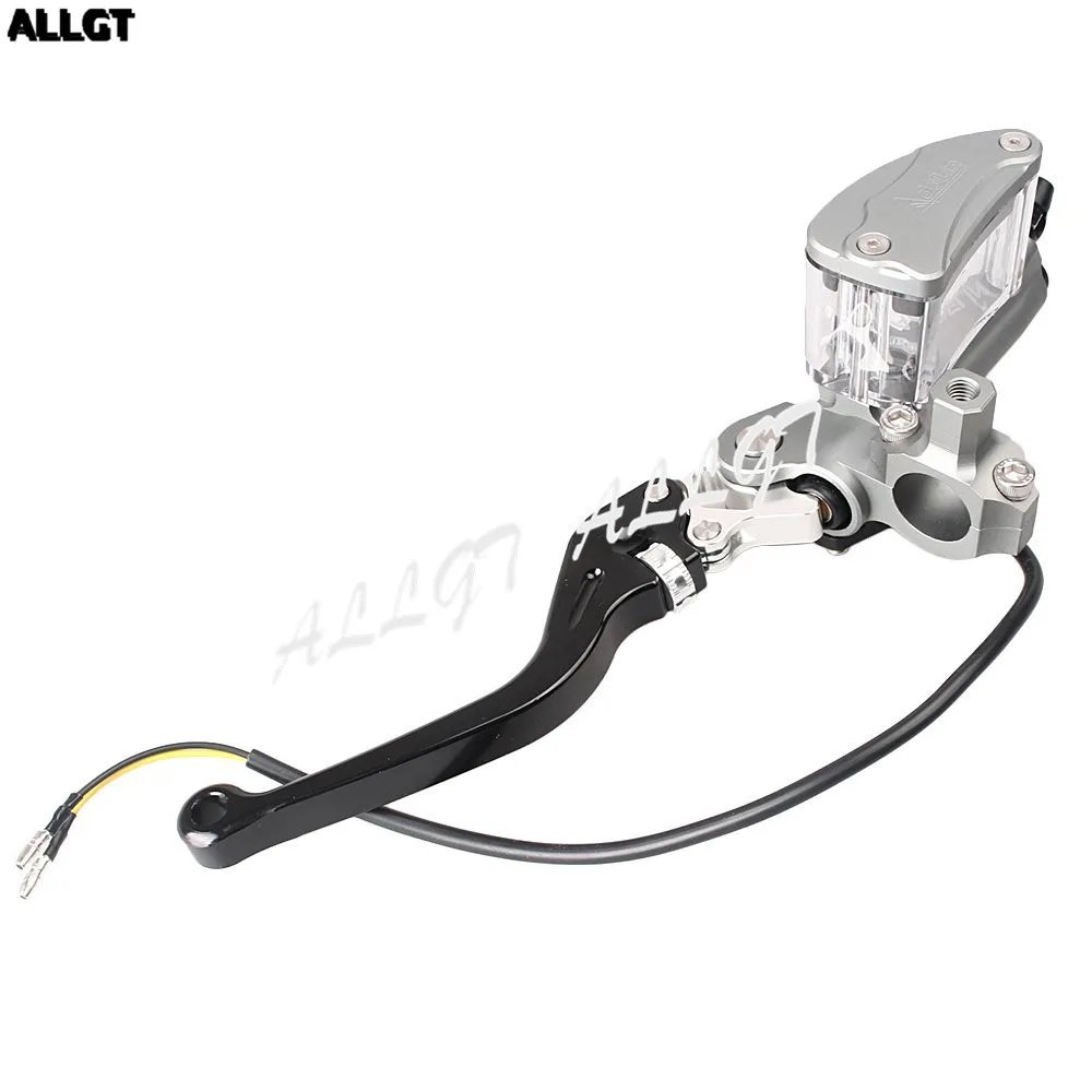 

Universal Left 7/8" Brake Master Cylinder Clutch Fluid Reservoir Levers