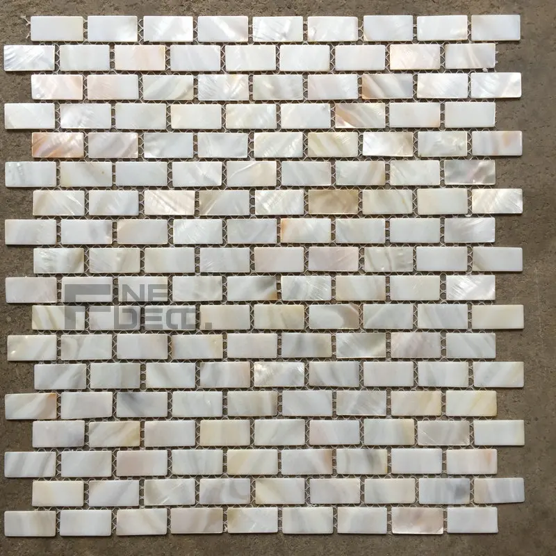 

(11 pieces/sqm) natural color 100% natural freshwater shell mosaic tile