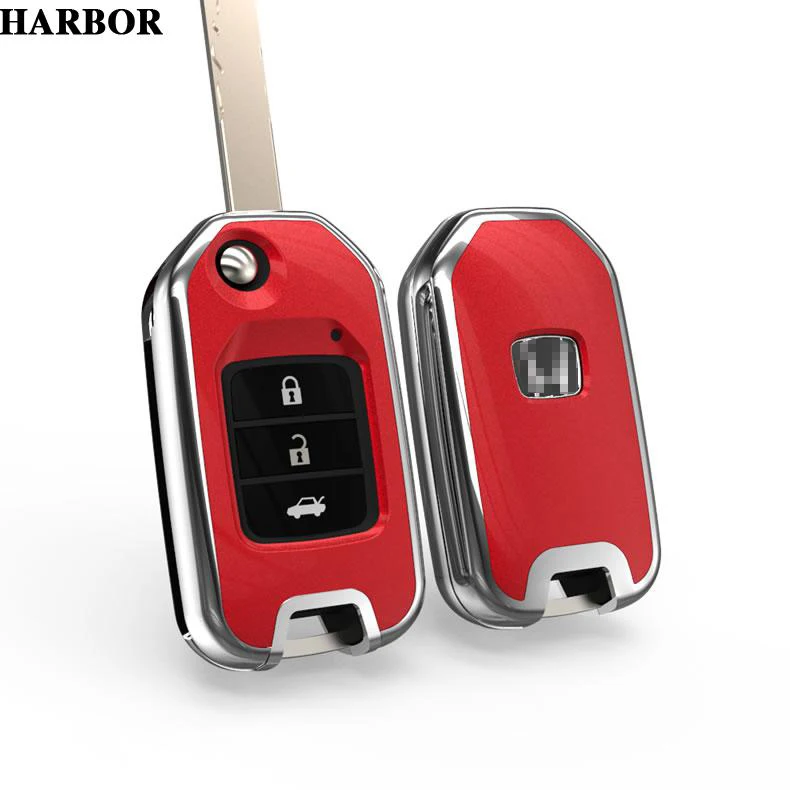 Чехол для ключей для Honda FIT XRV VEZEL CITY JAZZ CIVIC Crider CRV Smart Remout Key Holder сумка аксессуары