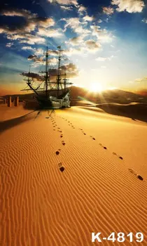 

Desert Backdrops Vinyl Background Sunshine Lighting Sailboat Props Studios Photographic For Backdrops Blue Sky And White Clouds