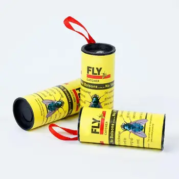 

Dropship 4 Pack High Quality Fly Sticky Paper Strip Mosquitos Killer Catcher Flying Insect Control Toxic Flying Insect Catcher