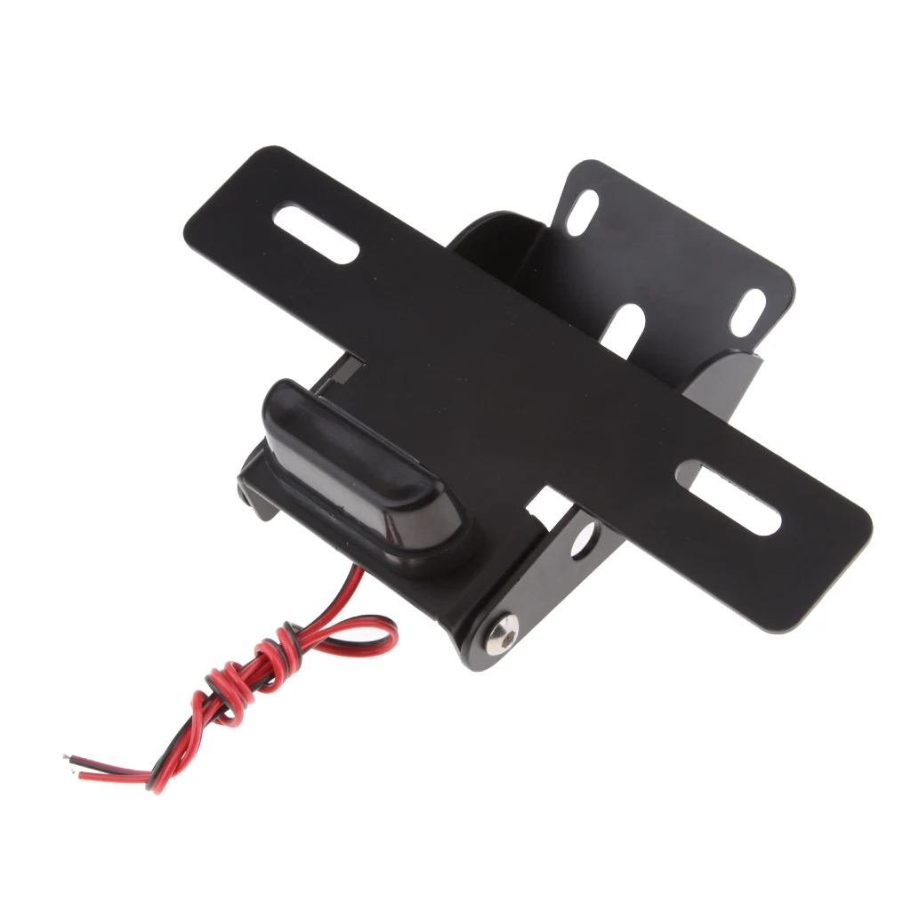 dolity Motorcycle License Plate Frame Bracket with Light for     390 2017-2018