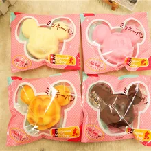 Kuutti Мягкий 1 шт. розовый Шоколадный Мышонок с рисунком животных хлеб мягкий ремешок для мобильного телефона Шарм медленно поднимающийся