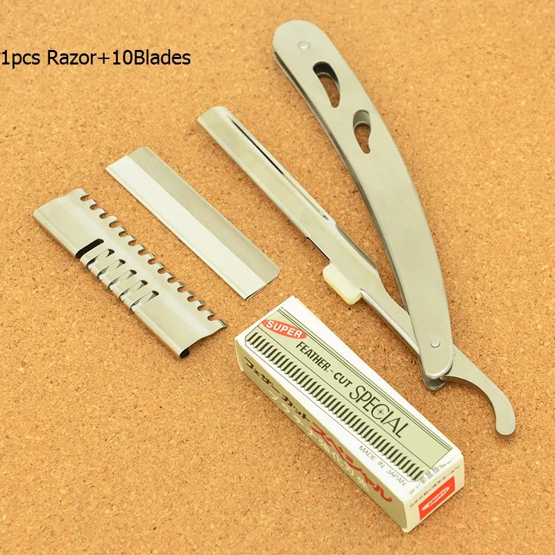 Meisha Steel Folding Shaving Knife Safety Hair Razors Body Facial Hair Cutting Shaver Comb Hair Removal 1 Meisha Steel Folding Shaving Knife Safety Hair Razors Body Facial Hair Cutting Shaver Comb Hair Removal 2