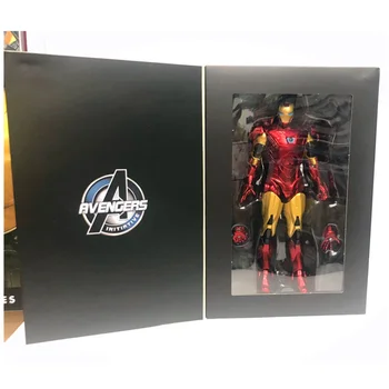 

16CM The Avengers Iron Man 3 MK43 with Light Figurine Dolls Toys PVC Action Figure Collection Model Toy H653