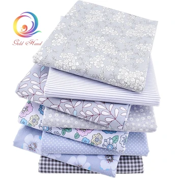 

Haisen,Gray Printed Twill Cotton Fabric For DIY Quilting Sewing/Tissue Of Baby&Children/Sheet,Pillow,Cushion,Curtain Material