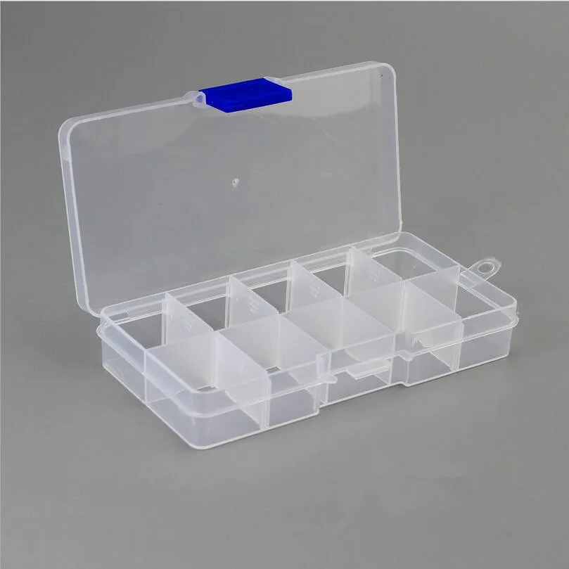 10 Slots ( Adjustable) Plastic Jewelry Box Storage Case Craft Jewelry  Organizer Beads Diy Jewelry Making joyero organizador - AliExpress