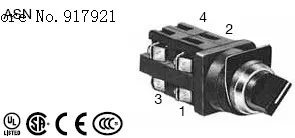 

[ZOB] 90 2 position selector switch alternating ASN411 ASN310 reset type Japanese idec Izumi 30mm --10pcs/lot