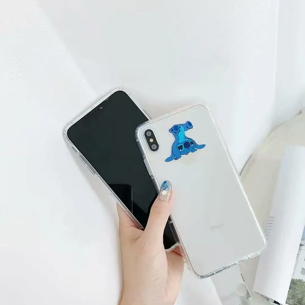 10 шт./партия, прозрачный чехол для телефона с рисунком из мультфильма, мягкий тонкий чехол из ТПУ для Iphone exsmax iP8 6s 7plus 6s p X/XS XR, защита корпуса