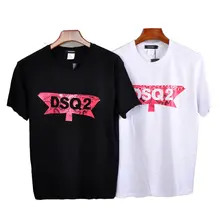 DSQICOND2 verano DSQ2 letra Casual camisetas impresas Tops hombres algodón manga corta Tees con malla gorras de béisbol sombreros Snapback de papá