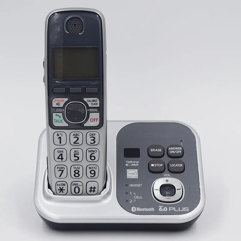 4 трубки KX-TG7731S 1,9 ГГц цифровой беспроводной телефон DECT 6,0 связь с сотовым через Bluetooth беспроводной телефон с системой ответа