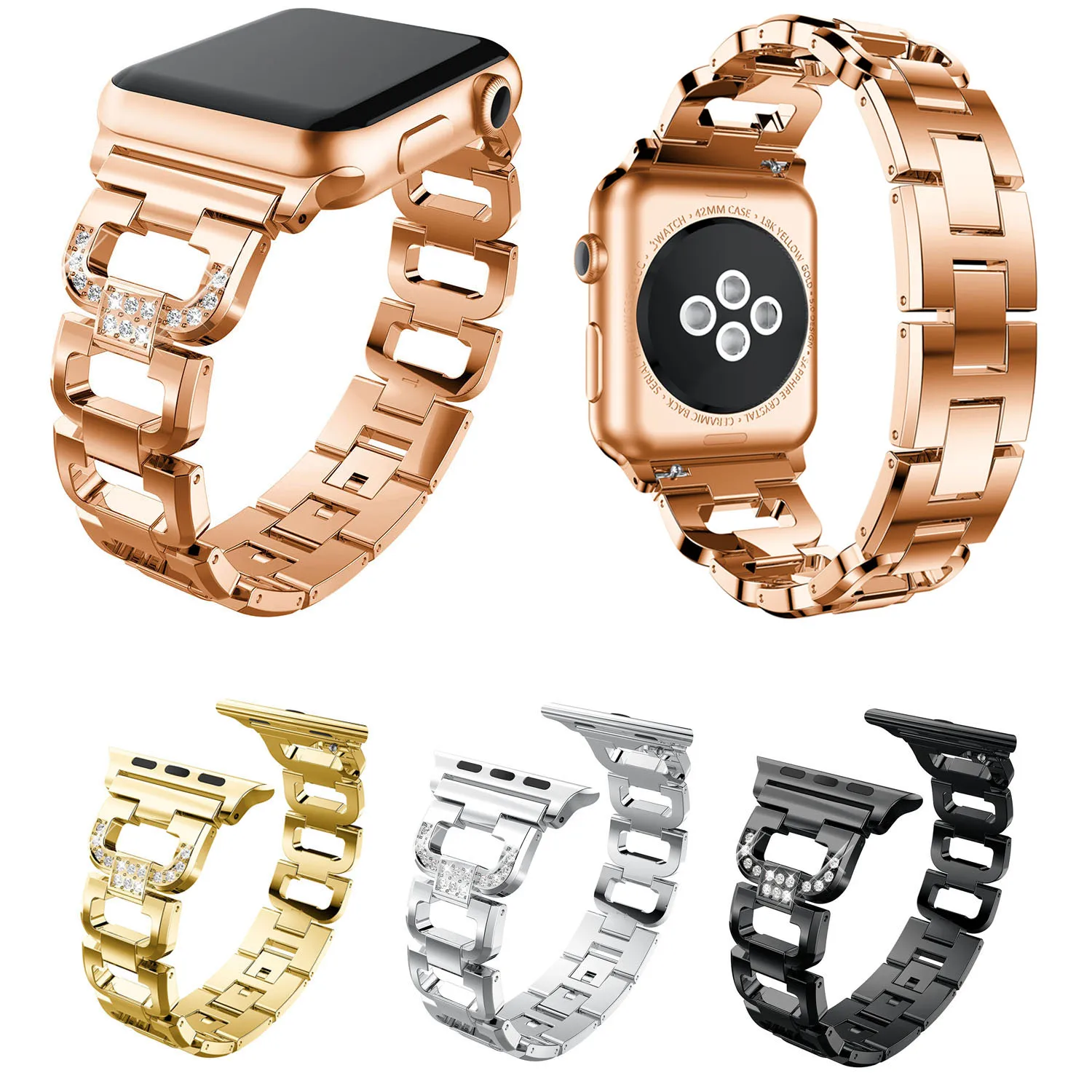 Ремешок металлический для Apple Watch Band Series 1/2/3/4/5 38/42/40/44 мм|Ремешки часов| |