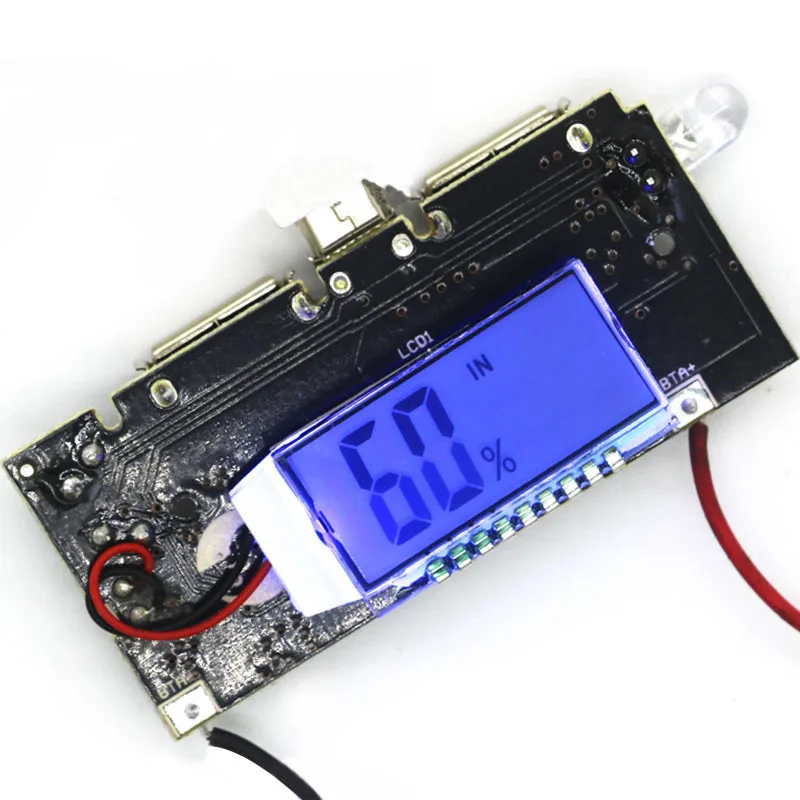 Цифровой ЖК-дисплей 5V 2A 18650 Литий Батарея Зарядное устройство доска ...