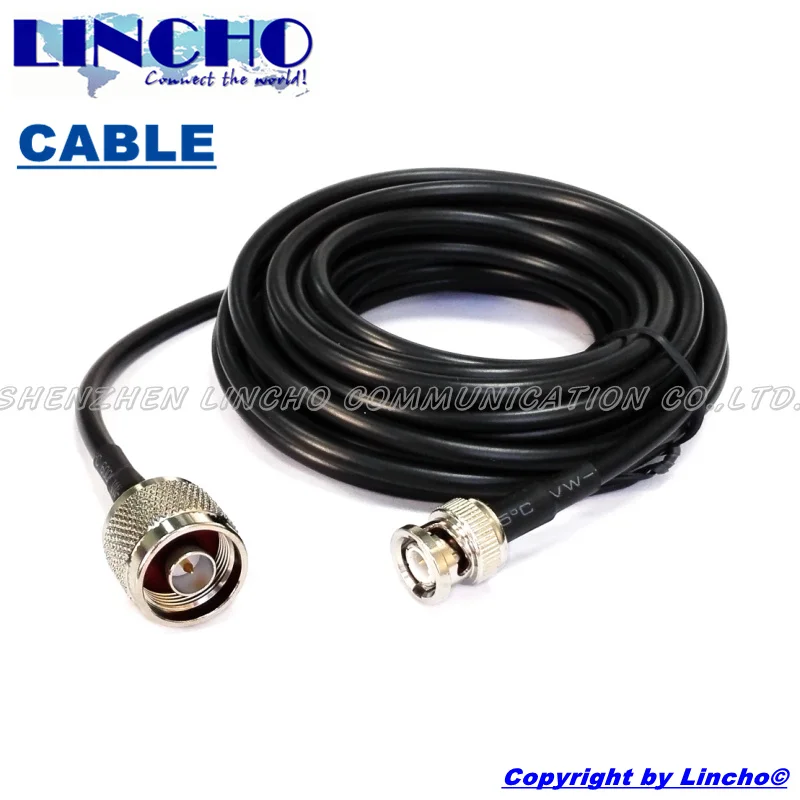 Cable alargador BNC de 5 metros hembra a macho