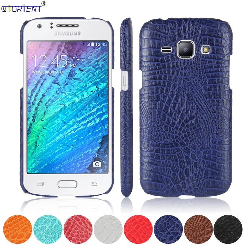 Чехол бампер для Samsung Galaxy J1 2016 J16 J120 с крокодиловыми венами задняя крышка из