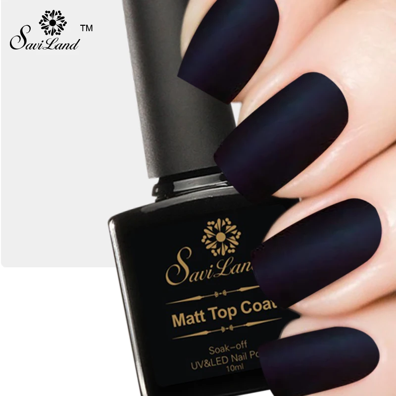 

Saviland 10ml Matt Varnish Matte Top Coat Nail Gel Polish Finish Top Coat Gel Nail Matt Top Gel Nail Art Manicure Set