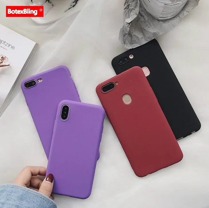 

BotexBling Simple Soft TPU Phone Case for Huawei P20 Plus P20lite NOVA lite 2plus P9 lite p9plus P8 lite P10 plus Silicone cover