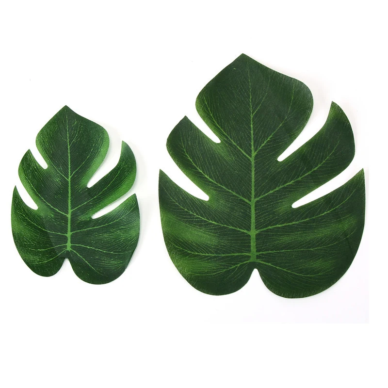 

12Pcs/Lot Hot Sale Artificial Tropical Palm Leaves for Hawaiian Theme Party Decorations Home Garden decoration