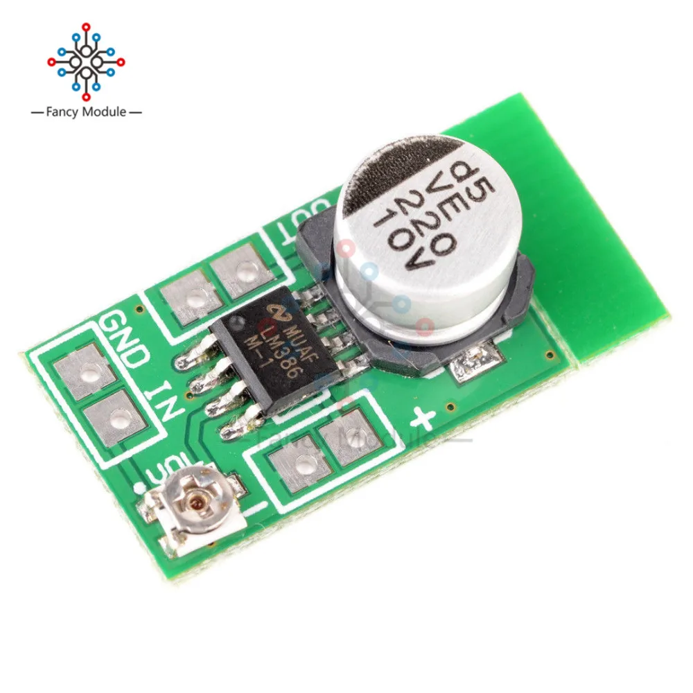 

Mini LM386 Power Amplifier Board DC 3~12V 5V Micro Amp Module 750mW adjustable volume low-power sensor module