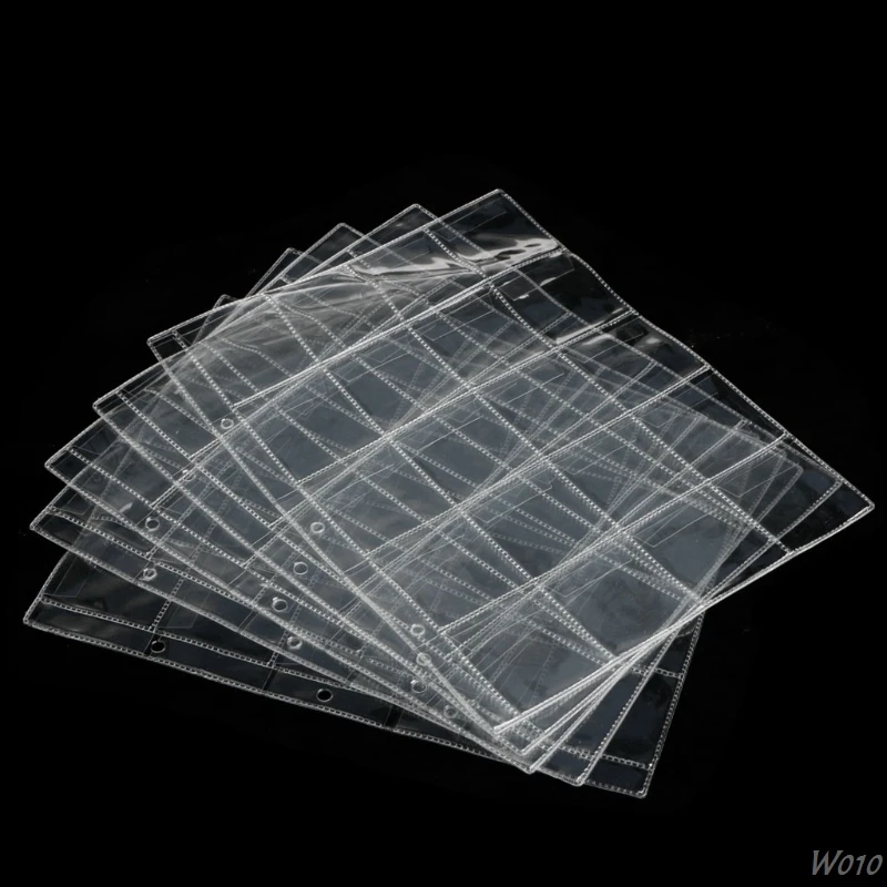 

1 Page 20 Pockets Album Pages For Money Coin Holder Storage Note Currency Collection Case-W110