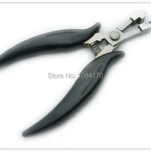 1 шт. черная ручка 6 мм паз плоского типа плоскогубцы зажим для изготовления плоских наконечников предварительно скрепленные волосы для наращивания