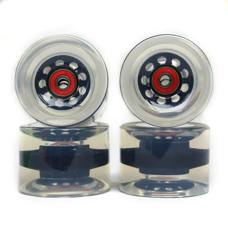 لينة كبيرة عجلات لوح التزلج عجلات التزلج بو 70 مللي متر دائم سوبر كروزر عجلات الطريق Longboard ABEC-9 محامل