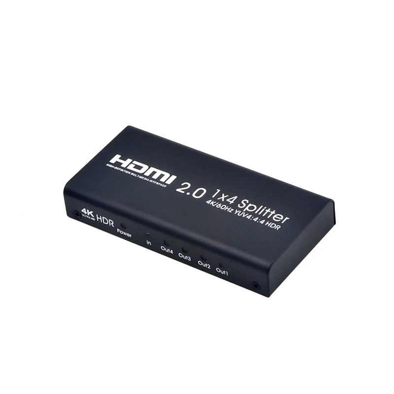 AIXXCO 4K HDMI сплиттер 2,0 1x4 HDMI 2,0 сплиттер HDCP 1,4 HDR сплиттер HDMI 2,0 4K HDMI2.0 сплиттер для DVD PS3 PS4