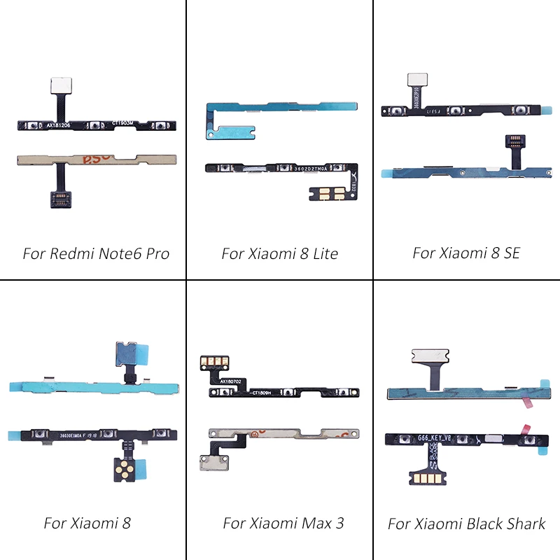 

Netcosy Boot Volume Power On/Off Button Flex Cable Replacement Parts For Xiaomi 8 8 SE 8 Lite Black Shark Max 3 Redmi Note 6 Pro